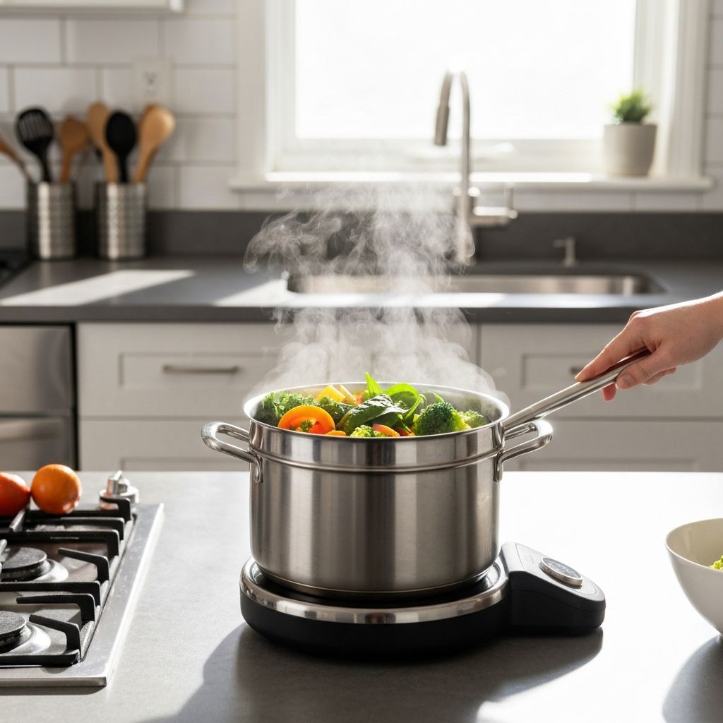 Zöldségek gőzben főzése